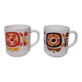 Deux mugs ou tasses 200ml "Mobil"