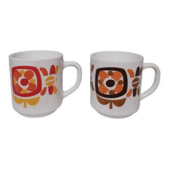 Deux mugs ou tasses 200ml "Mobil"