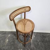 Bentwood Bar Stool with Cane Seat & Back