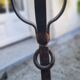Pair of wrought iron andirons by Landier from the 17th century.