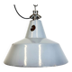 Industrial grey enamel factory pendant lamp, 1960s