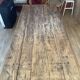 Vintage wooden farmhouse table