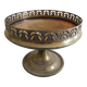 old silver-plated metal bowl cup shabby chic