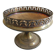old silver-plated metal bowl cup shabby chic