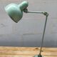 Old green industrial desk lamp