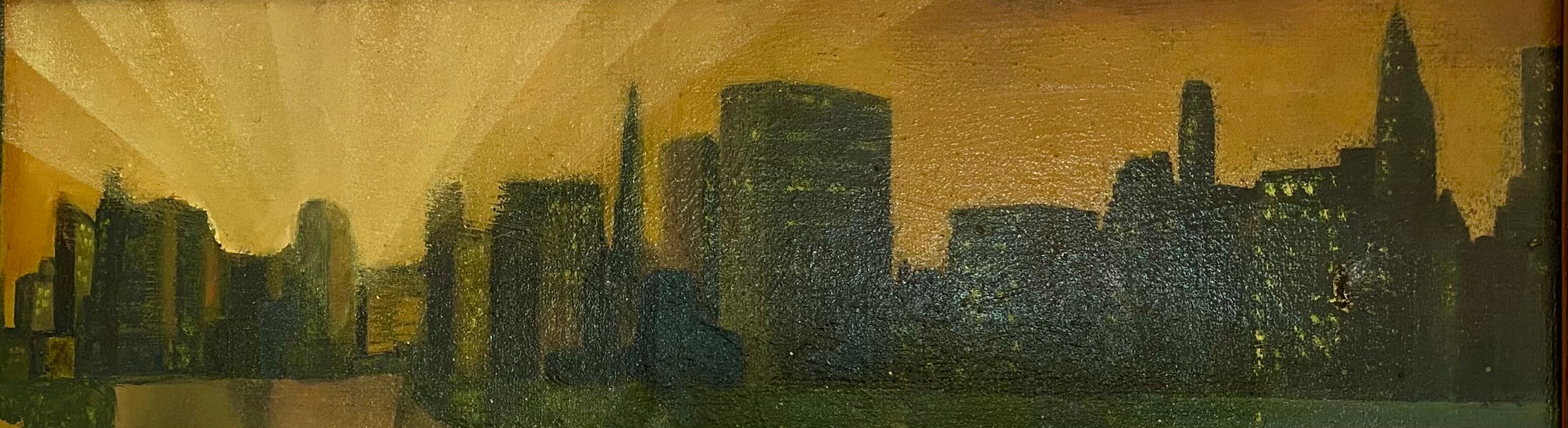 Oil painting on canvas by Bruno Lassalle signed by him in 1982