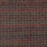 Vintage Turkish Oushak Rug Handwoven 141x356 cm