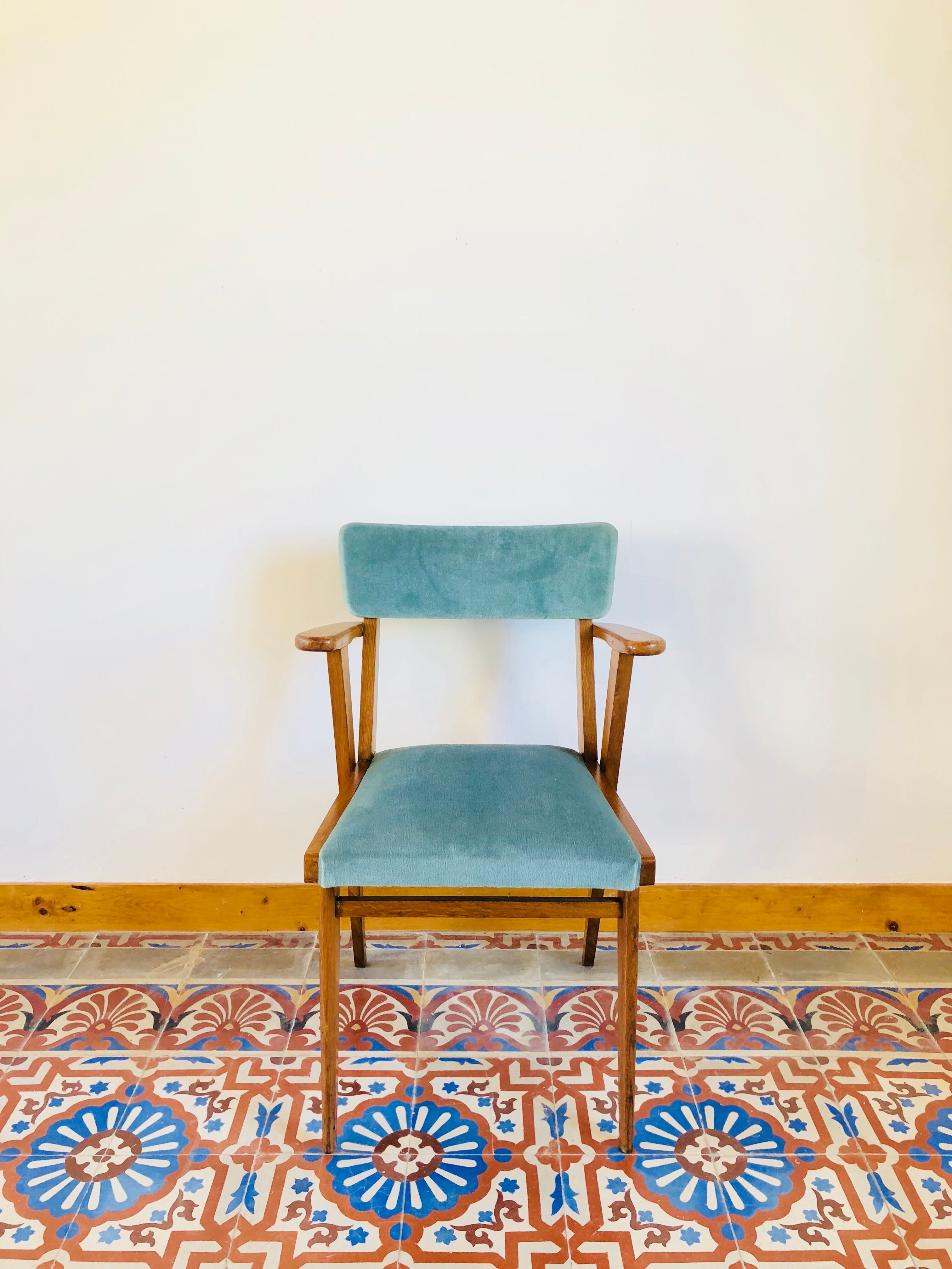 Velvet armchair 1960