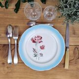 Composition of 6 earthenware dinner plates