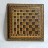 Boite d'échecs en marqueterie
