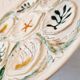 Interesting French porcelain oyster dish MBFA Pornic hand-painted marine M.