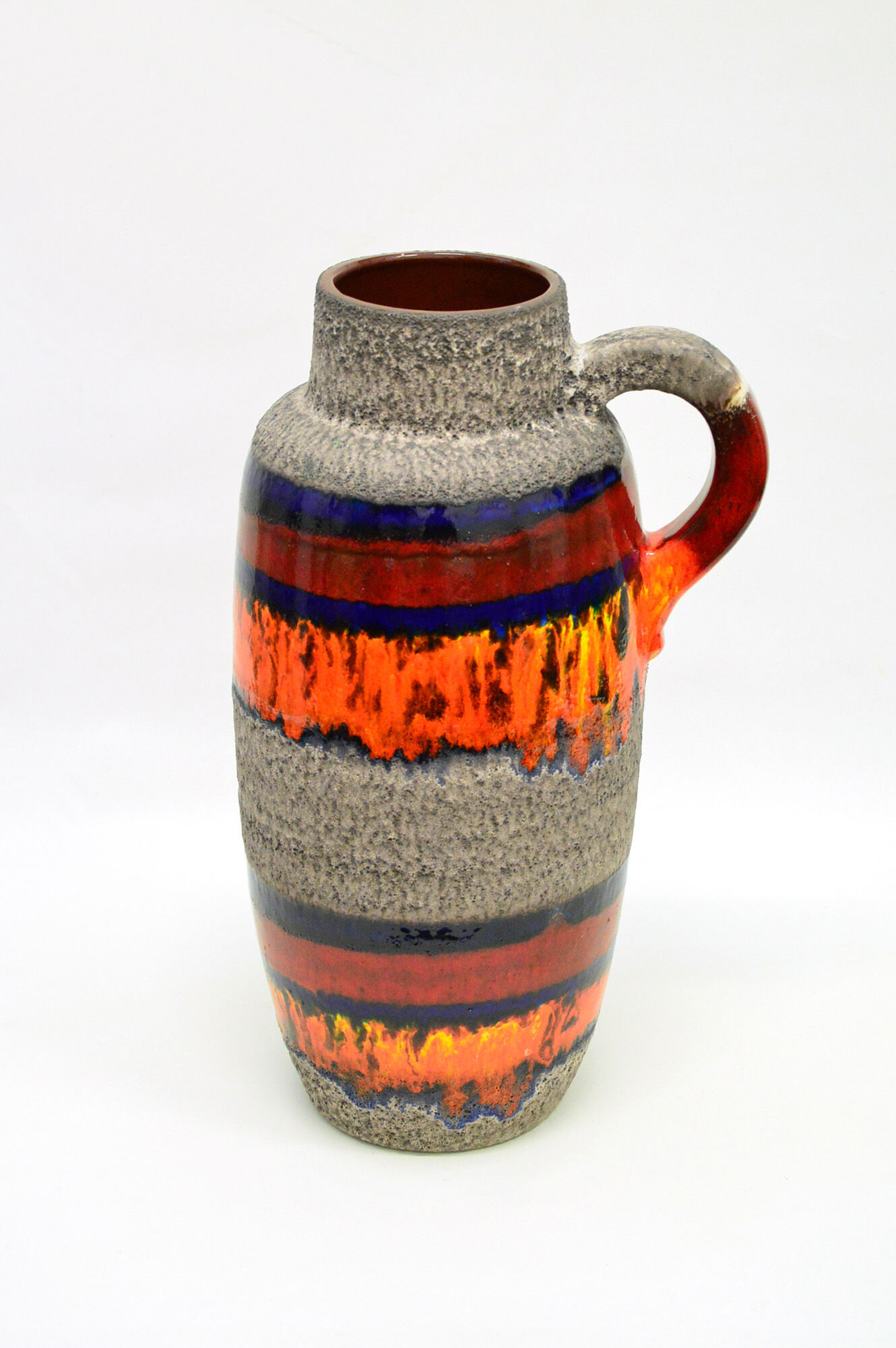 West Germany Fat Lava Ceramic Umbrella Stand, 1970s