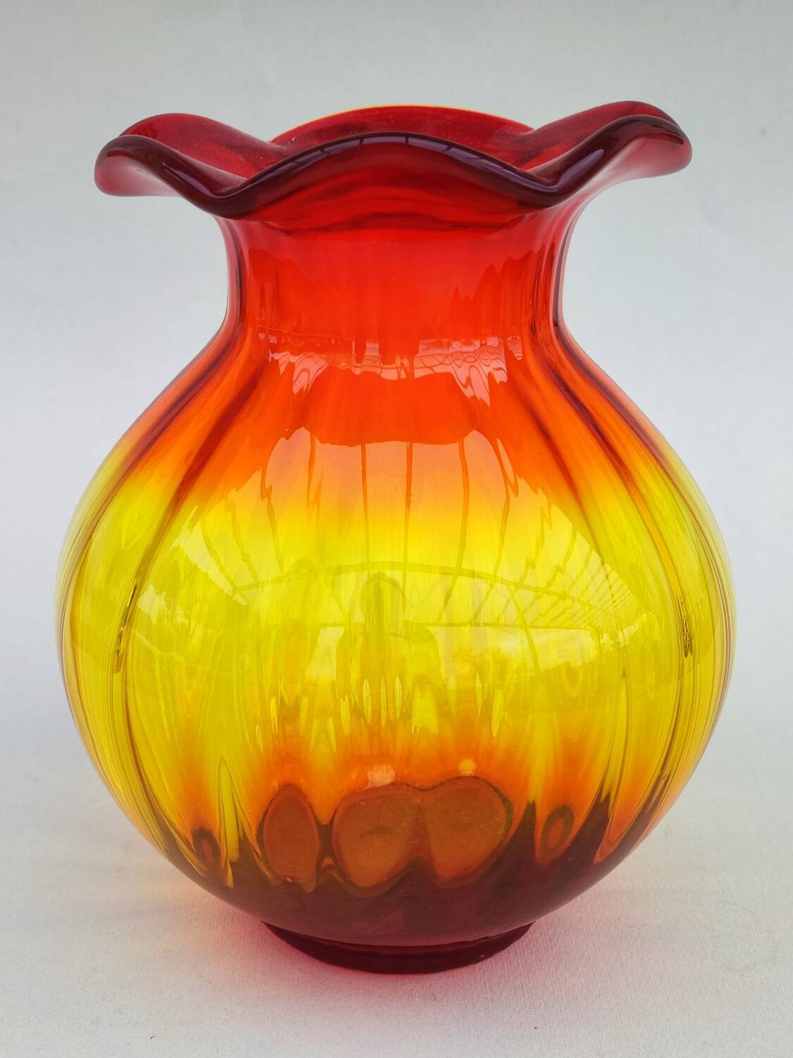 Vase en verre Ambré