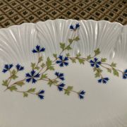 Limoges Jammet Seignolles ravier with blueberry decoration