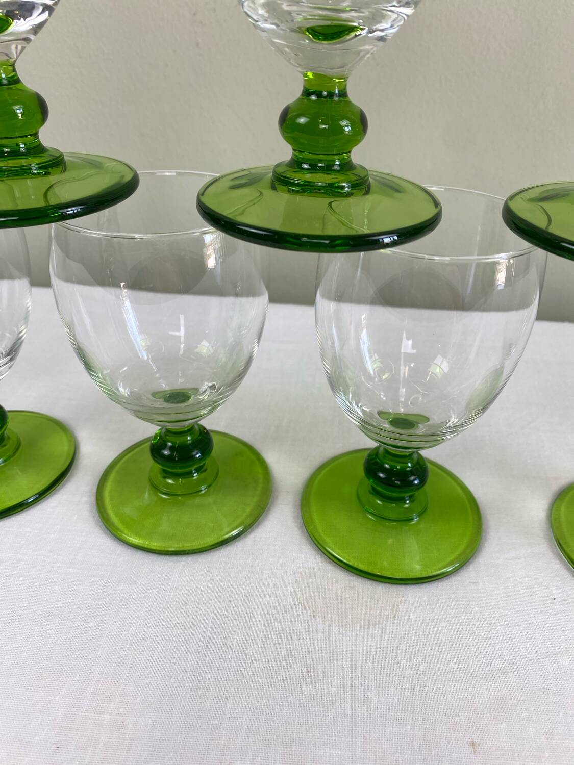 8 verres vintage