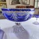 Large champagne cooler in cut crystal