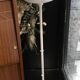 Danish glass globe floor lamp