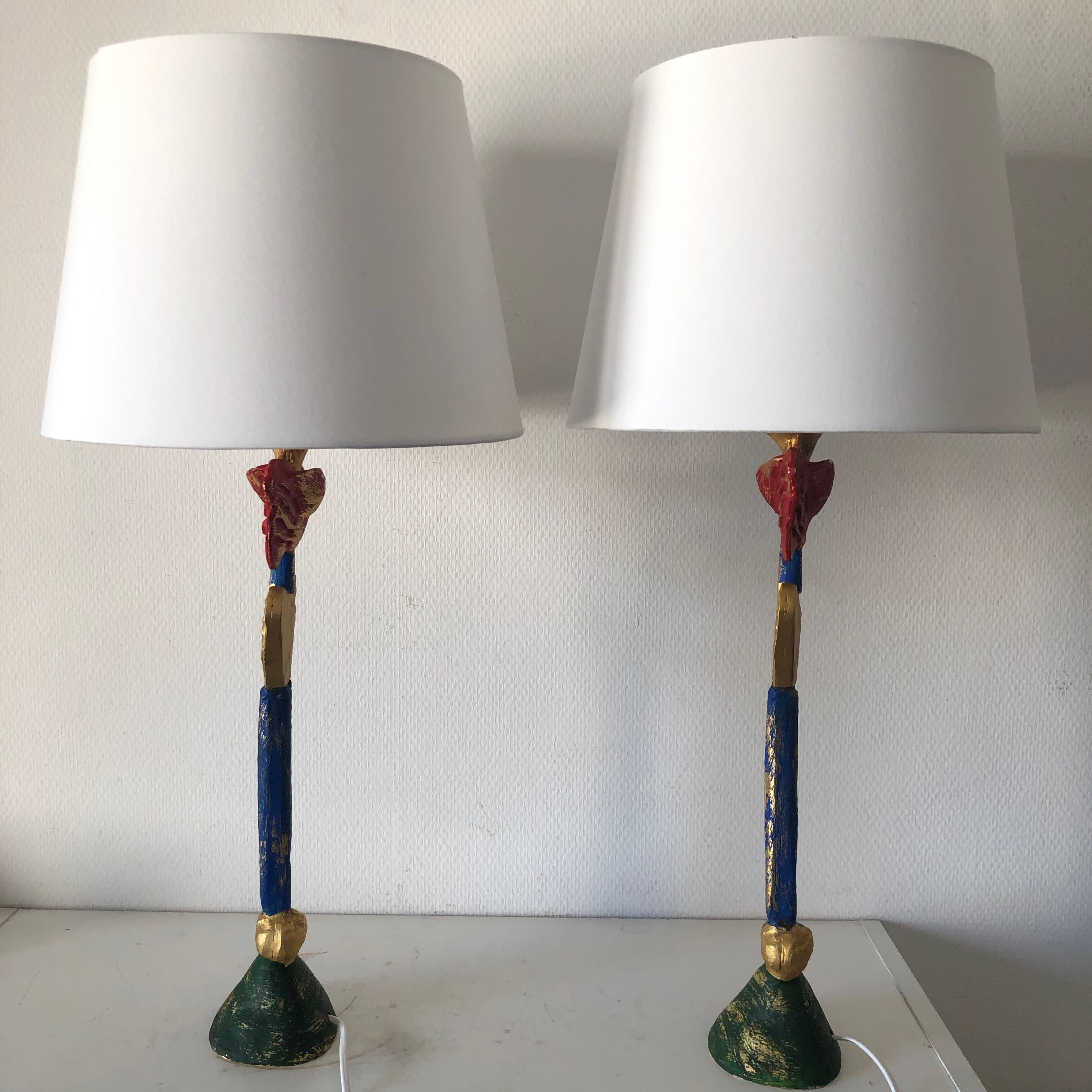 Pair of table lamps Fondica, Pierre Casenove, 1994