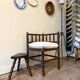 Chaise de coin en bois tourné