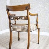 Vintage Oak Armchairs, 1940s, Set of 4