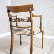 Vintage Oak Armchairs, 1940s, Set of 4