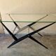 Angelo Ostuni - Coffee table with double glass top - Design 1950