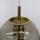 Doria Leuchten globe glass hanging lamp , 1970s