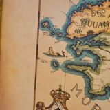 Carte Ancienne Bretagne Par Derveaux Daniel Eau-forte