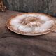 Vintage French Oyster Plate in Majolica from Longchamp