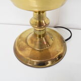 Vintage brass table lamp, czechoslovakia, 1950&#39;s.
