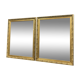 Paire de miroirs époque Napoléon III en bois doré vers 1880