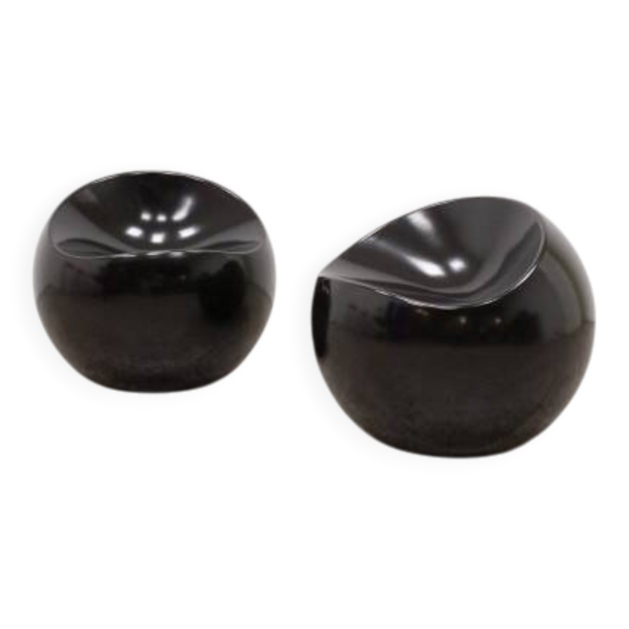 Set of 2 XL Boom Ball Chairs, black