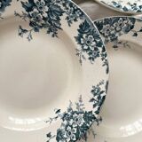 8 “Marie Louise” ironstone soup plates from Saint Amand and Hamage