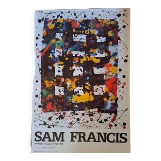 Sam Francis Poster Georges Pompidou Center National Museum of Modern Art 1978