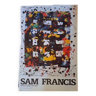 Affiche Sam Francis Centre Georges Pompidou Musée National d'Art Moderne 1978