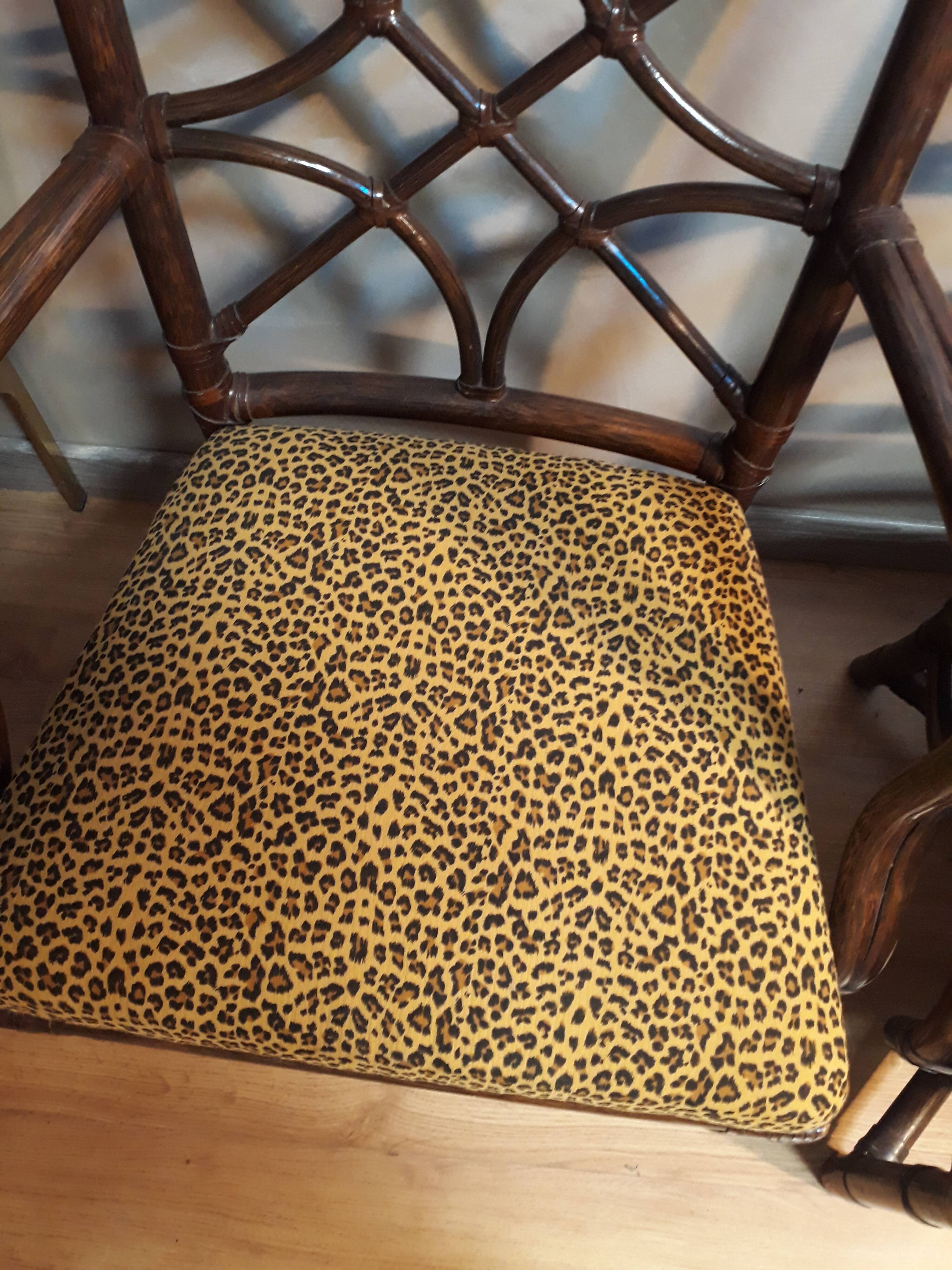 Set de 2 fauteuils signe en rotin Panther desing