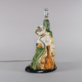 Vintage 1960s Jersey Pottery MCM Kitsch Mexican Siesta Table Lamp