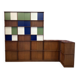 Large modular bookcase designed in the 1950s.