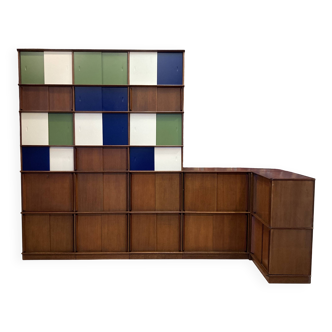 Large modular bookcase designed in the 1950s.