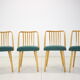 Ensemble de quatre chaises Antonin Suman des années 1960 , Tchécoslovaquie