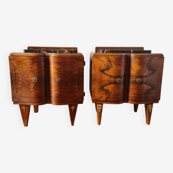 Pair of Art Deco bedside tables