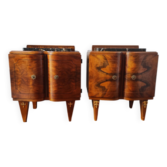 Pair of Art Deco bedside tables