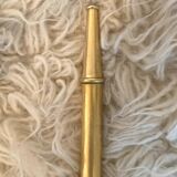 Table coffee glass and gold metal 1980