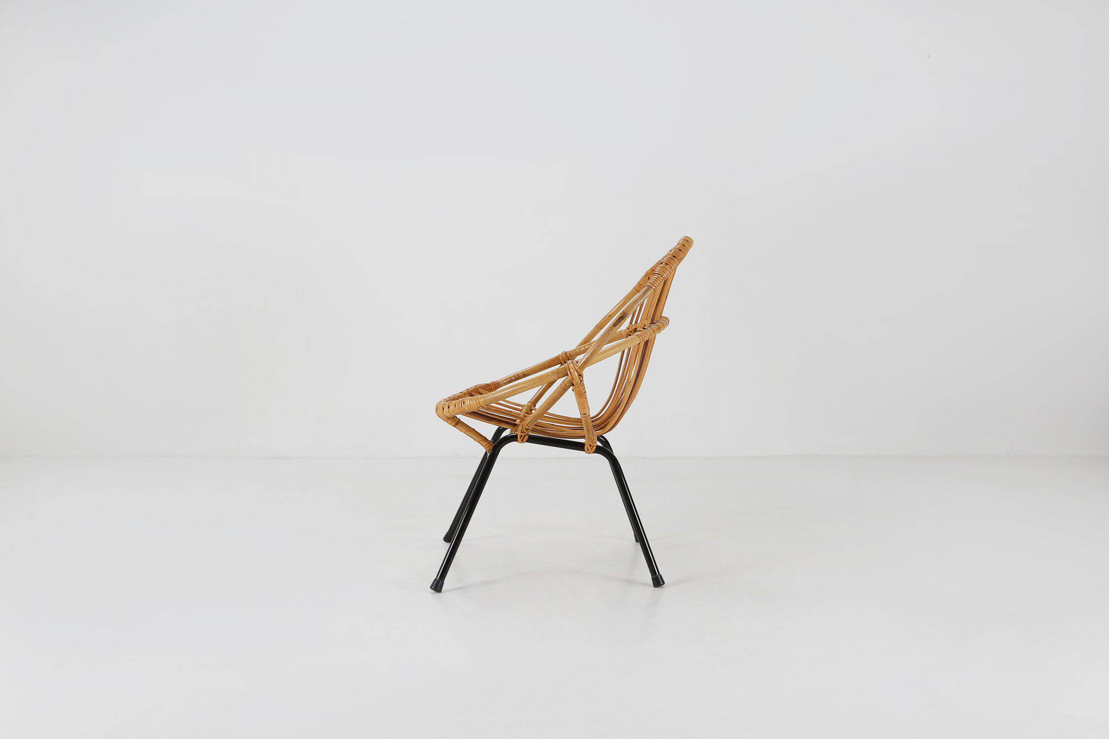 Mid-century rattan children’s lounge chair, the Netherlands 1960s