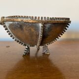 Antique Gilt Bronze Tripod Cup Tray Vintage Decoration #C283