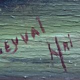 Hsp painting "still life with fruit" signed leyval early xx°