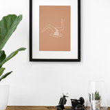 Illustration "Push Barracuda" (orange) by Noums Atelier