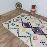 Handmade wool Berber rug 242 X 138 CM