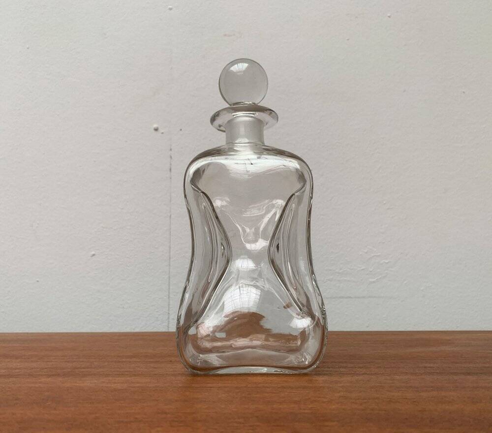 Vintage glass bottle Kluk Kluk Danish from Holmegaard