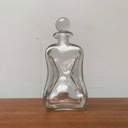Bouteille vintage en verre Kluk Kluk danoise de Holmegaard